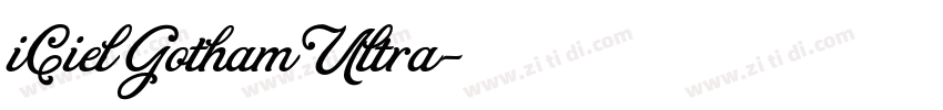 iCiel Gotham Ultra字体转换